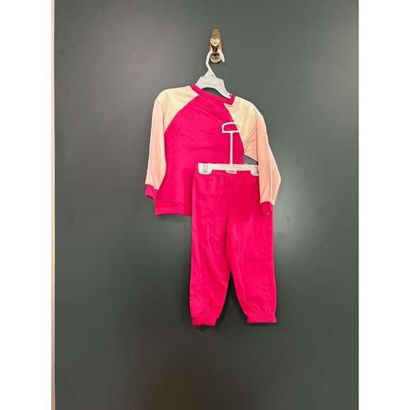 NWT Girls 3T Hello Kitty 2-piece Pink Jogger and Sweatshirt Set MSRP $34 - Picture 5 of 5